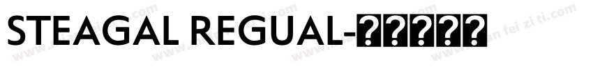 STEAGAL REGUAL字体转换